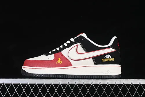 All Categories Nk Air Force 1 Air Force Series Nk Air Force 1 Low Air Force Low Nike Air Force 1'07 Low Year of the Horse Limited Black and Red Gong Xi Fa Cai Air Force One Low Casual Shoes DF0188-129